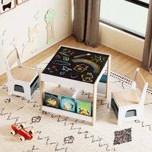 Load image into Gallery viewer, Kids Table and Chairs Set Toddler Wooden Activity Desk
