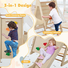 Load image into Gallery viewer, 3-In-1 Jungle Gym with Extended Slide and Rock Climbing
