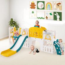 Load image into Gallery viewer, 10 in 1 Toddler Swing and Slide Set Kids Indoor Playground
