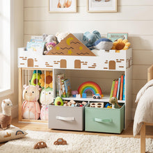 Load image into Gallery viewer, Toy Storage Organizer, Kids Bookshelf with Stuffed Animal Storage

