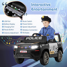 Load image into Gallery viewer, Kids Ride on Police Car, 12V Battery Powered Car with Remote Control
