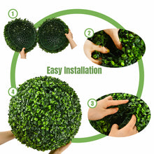 Load image into Gallery viewer, 2PCS Artificial Topiary Ball 40cm Decorative Realistic Round Topiary Plant
