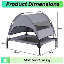 Load image into Gallery viewer, Elevated Dog Bed with Canopy and Removable Shade Tent for Small Dogs
