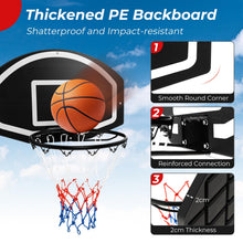 Load image into Gallery viewer, 72 x 45.5cm Wall Mounted Basketball Hoop
