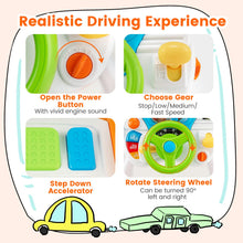 Load image into Gallery viewer, Driving Simulator Toy with Stool for 3 Years Old + Boys Girls
