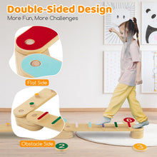Load image into Gallery viewer, Wooden Balance Beam Toddler Balance Board with Stepping Stones
