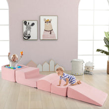 Load image into Gallery viewer, 5-Piece Climb and Crawl Playset with Ball Pit for Kids (Ocean Balls Not Included)
