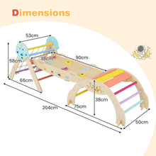 Load image into Gallery viewer, Foldable Climbing Toys with Arch and Climber for Toddlers
