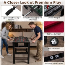Load image into Gallery viewer, 3-in-1 124CM Swivel Game Table with Foosball Pool Billiards Table Tennis
