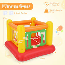 Load image into Gallery viewer, Inflatable Bounce House, Kids Blow Up Bouncy Castle with Transparent Side Walls
