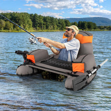 Load image into Gallery viewer, Inflatable Fishing Float Tube Portable Fishing Boat with Shoulder Straps
