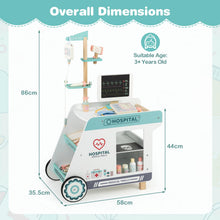 Load image into Gallery viewer, Kids Role Play Medical Station Cart with CT Machine
