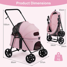 Load image into Gallery viewer, Pet Travel Buggy for Small Medium Dogs Cats
