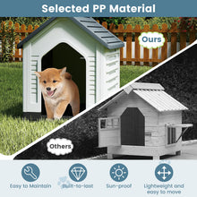 Load image into Gallery viewer, Plastic Dog House with Metal Lockable Door and Air Vents
