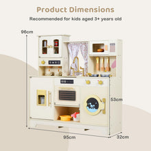 Load image into Gallery viewer, Kids Wooden Kitchen, Pretend Play Kitchen with Stoves
