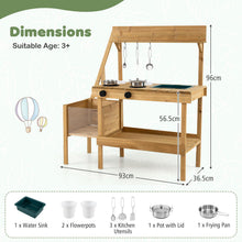 Load image into Gallery viewer, Mud Kitchen, Outdoor Kids Play Kitchen
