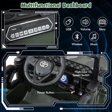 Load image into Gallery viewer, Kids Ride on Car, 12V Licensed Toyota FJ Car with Remote Control, Lights, Music, Horn, Wireless
