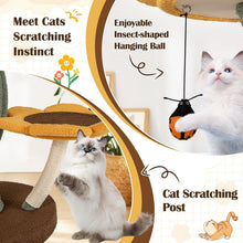 Load image into Gallery viewer, Cat Tree, 175cm Tall Cat Tower with 4 Flower-shaped Platforms
