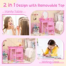 Load image into Gallery viewer, Kids Vanity Table and Chair Set
