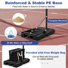 Load image into Gallery viewer, 12FT Portable Basketball Set with 44" Backboard, Wheels
