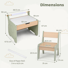 Load image into Gallery viewer, Kids Table and Chair Set, Children Activity Desk with Detachable Tabletop
