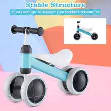 Load image into Gallery viewer, Balance Bike, No Pedal 4 Wheels Toddler Bike

