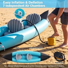 Load image into Gallery viewer, 2 Person Inflatable Kayak, 10.5ft/11.5ft Portable Sit in Canoe
