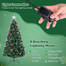 Load image into Gallery viewer, 5FT/6FT Pre-lit Fiber Optic Christmas Tree
