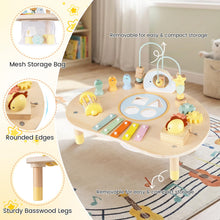 Load image into Gallery viewer, 7-in-1 Toddler Activity Table Montessori Sensory Toy for 12 Month+ Wooden Musical Play Table

