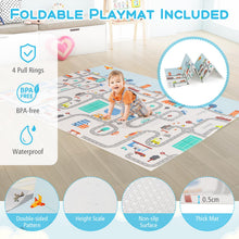 Load image into Gallery viewer, Baby Playpen with Mat, 189 x 158cm Toddler Fence Safety Play Yard
