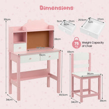 Load image into Gallery viewer, Wooden Student Study Table with Drawers
