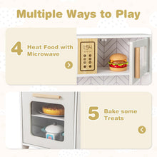 Load image into Gallery viewer, Toddler Wooden Toy Kitchen with Lights and Sounds
