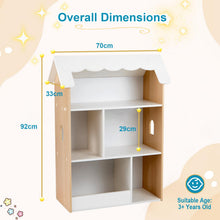 Load image into Gallery viewer, Kids Bookshelf, 3-Tier Wooden Toddler Book Toy Organizer
