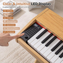 Load image into Gallery viewer, Electric Piano with 3 Pedal Unit, 80 Demos, 800 Tones, 600 Rhythms, USB MIDI Connectivity, Music Stand for Beginners
