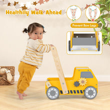 Load image into Gallery viewer, Wooden Baby Walker, 2-in-1 Toddler Push Along Toy
