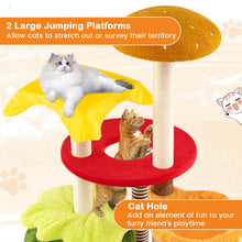 Load image into Gallery viewer, Cat Tree, 117cm Hamburger-Theme Cats Tower, Indoor Multi-Level Kitten Climbing Stand Activity Center
