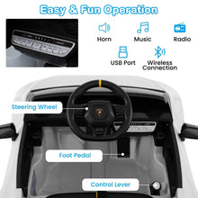 Load image into Gallery viewer, Kids Electric Ride on Car, 12V Licensed Lamborghini Battery Powered Toy Vehicle
