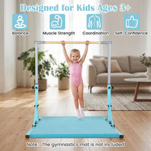 Load image into Gallery viewer, Foldable Gymnastics Bar, 90-150cm Height Adjustable Training Bar
