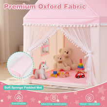 Load image into Gallery viewer, Children's Wooden Frame Playhouse Tent with Mat
