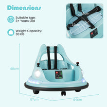Load image into Gallery viewer, 12V Kids Ride On Bumper Car with Dual Joysticks and 5 Light Effects
