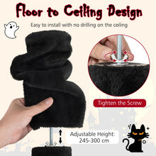 Load image into Gallery viewer, Floor to Ceiling Cat Tree, 5 Tier Tall Cat Tower with 245-300cm Adjustable Height

