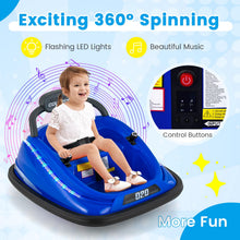 Load image into Gallery viewer, Kids Ride On Bumper Car, 12V Children Electric Waltzer Car with Remote Control
