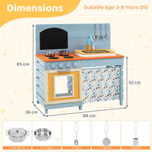 Load image into Gallery viewer, Wooden Kids Play Kitchen Toy Set with Stoves
