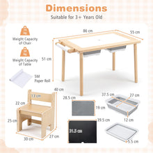 Load image into Gallery viewer, Kids Sensory Table and Chair Set, Activity Table
