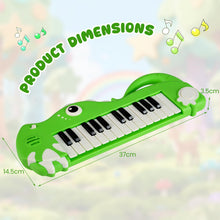 Load image into Gallery viewer, 25 Key Portable Digital Piano with Built-in Music &amp; Light (Dinosaur)
