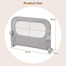 Load image into Gallery viewer, Bed Rail, Swing Down Toddler Safety Beds Guard with Adjustable Height
