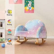 Load image into Gallery viewer, Upholstered Flannel Children Armchair with Anti-Slip Foot Pads
