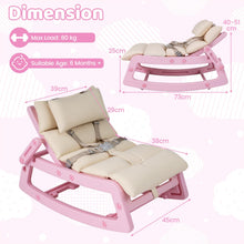 Load image into Gallery viewer, Kids Rocking Chair, Indoor Outdoor Toddlers Rocker with Adjustable Backrest
