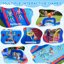 Load image into Gallery viewer, Inflatable Water Park, 5 in 1 Mega Kids Bouncy Castle with Dual Slides, Climbing Wall
