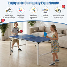 Load image into Gallery viewer, Folding Table Tennis Table, Portable Ping Pong Desk
